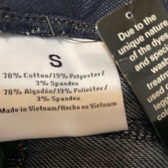 Blue jeans leggings, size small - Picture 3 of 3